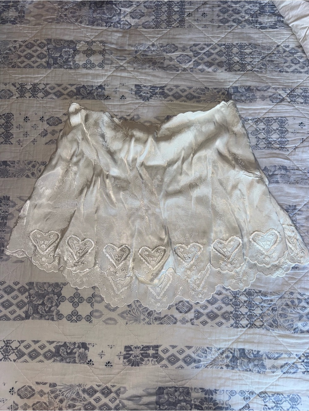 For Love and Lemons | Locked Hearts Skort | Ivory | Large | NWT - Picture 2 of 4